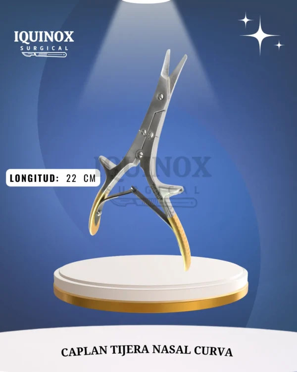 Tijera Caplan nasal curva 22 cm