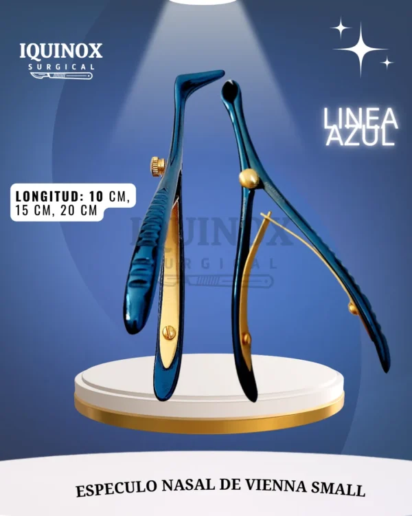 Especulo nasal de Vienna small 10 cm, 15 cm, 20 cm / blue