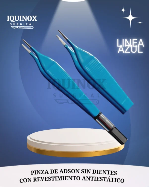 Pinza de Adson sin dientes / Blue
