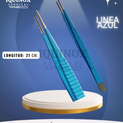 Pinza de disección vascular atraumática 21 cm / Blue
