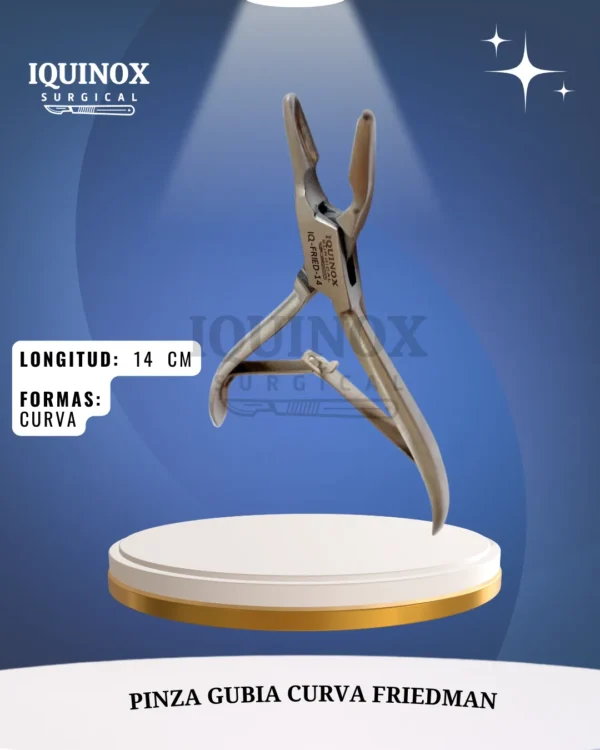 Pinza Gubia curva Friedman 14 cm