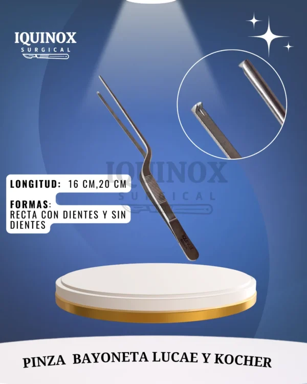 Pinza Bayoneta Lucae y Kocher