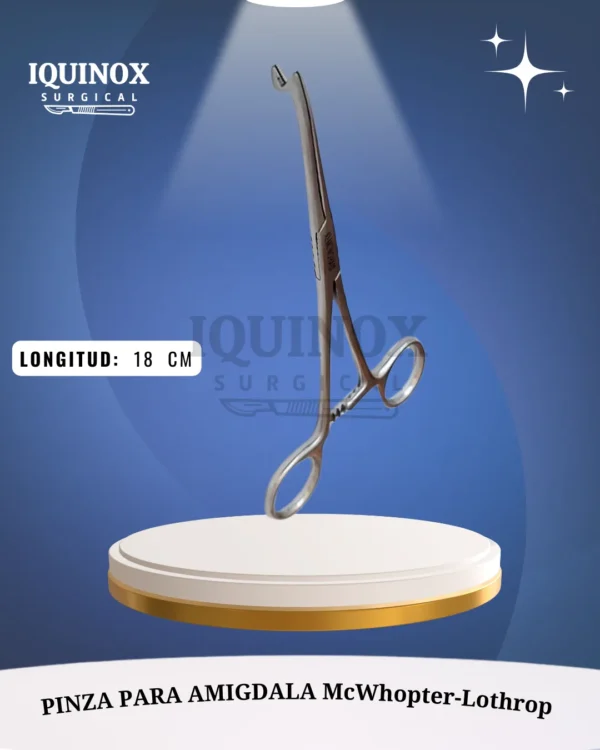 Pinza para amígdala McWhopter Lothrop 18 cm