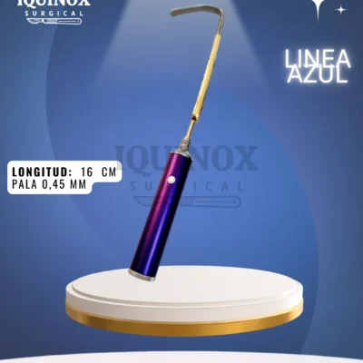 Separador nasal Aufricht 16 cm / pala 0,45 mm con fibra óptica